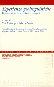 Book Cover: Esperienze geolinguistiche